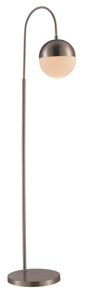 1LT FLOOR OPAL BALL CANE-BN