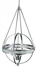 Trans Globe 70756 PC - 6LT SPHERE SHAPE CHANDELIER-PC