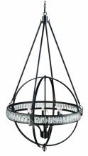 Trans Globe 70756 ROB - 6LT SPHERE SHAPE CHANDELIER-RO