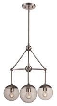 Trans Globe 71387 PC - 3LT PENDANT BAR VENUS-PC