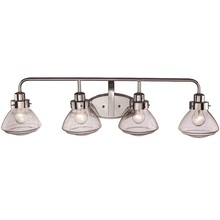 Trans Globe 71624 PC - Colorado 4-Shade, 4-Light Armed Vanity