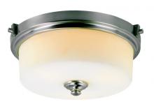 Trans Globe 7924 BN - 3LT FLUSHMOUNT-FROSTED GLASS (