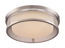 Trans Globe LED-30085 PC - LED FLUSH ETCHED WH BUBBLE 15"