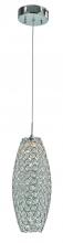 Trans Globe MDN-1399 - 1LT PENDANT-LED-LRG OVAL CRYST