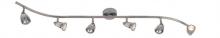 Trans Globe W-466-6 BN - Stingray Collection, 6-Light, 6-Shade, Adjustable Height Indoor Ceiling Track Light