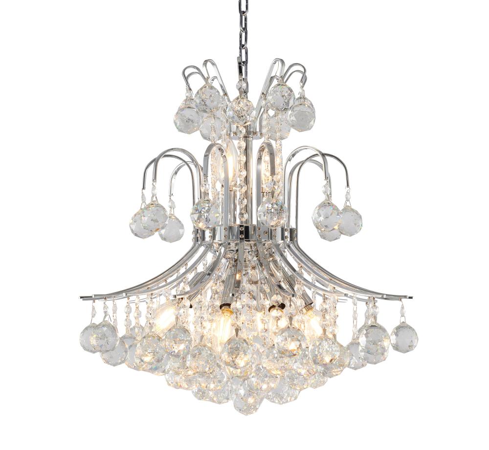 Chandelier Metal & Crystal