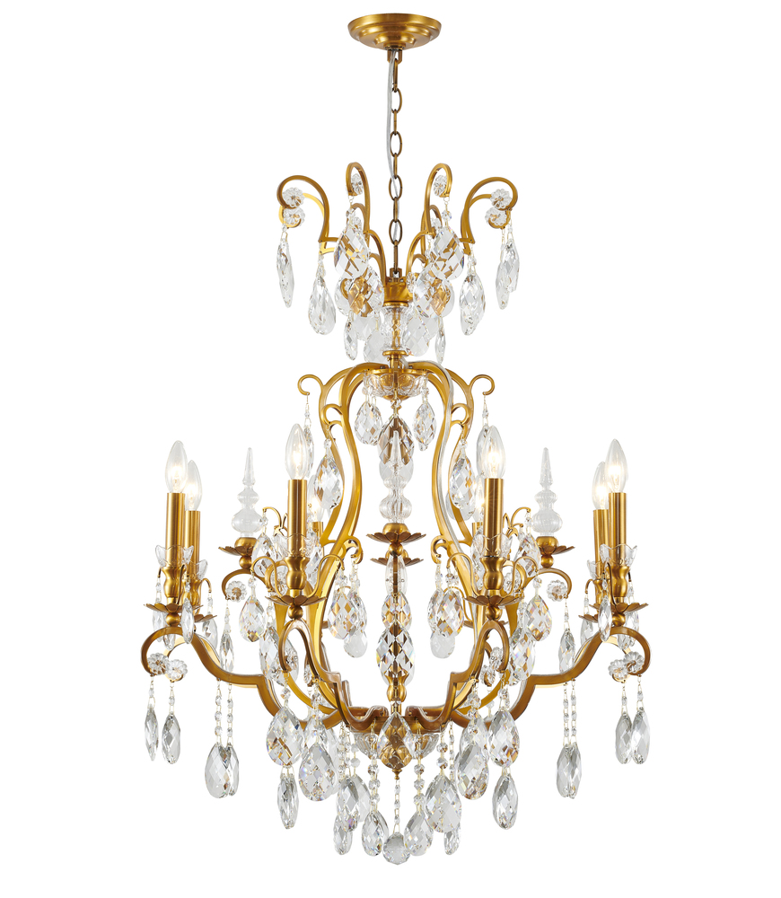 Chandelier Antique Brass