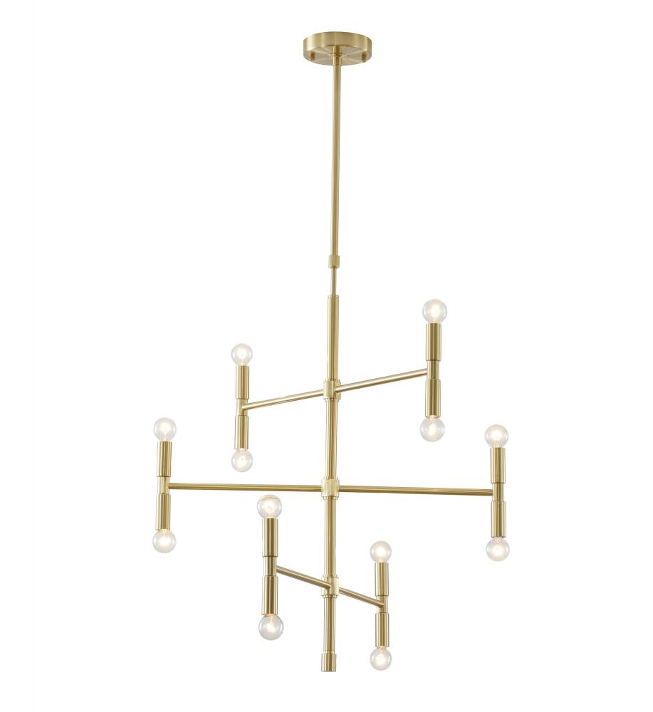 Chandelier Satin Gold