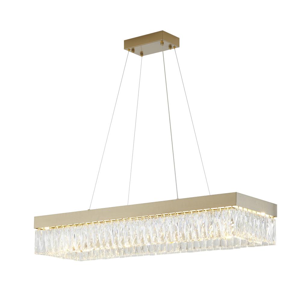 LED Chandelier Gold