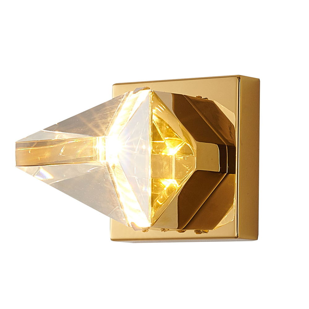 LED Wall Sconce Brass