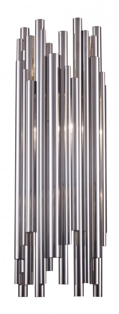 LED Wall Sconce Shiny Nickel