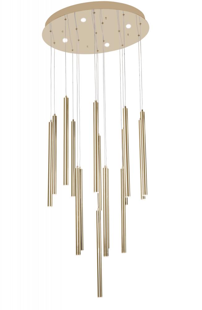 LED Chandelier Gold