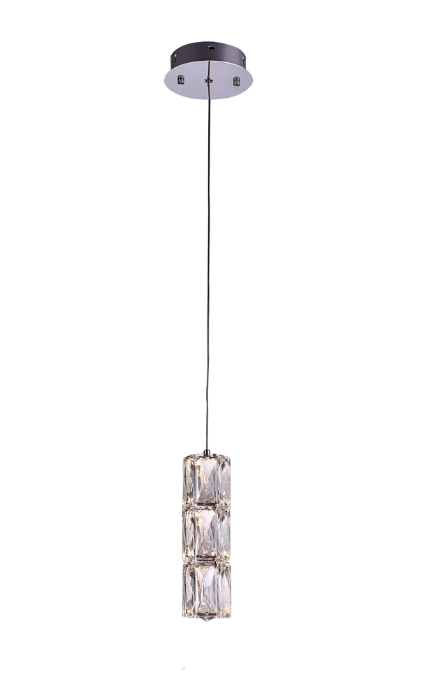 LED Single Pendant Lighting Chrome