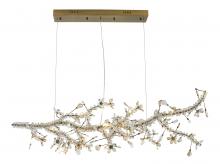 Bethel International LX9905-BRZ - Chandelier Stainless Steel & Crystal