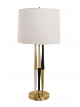 Bethel International MTL01PQ-GD - Table Lamp Gold, White, & Black