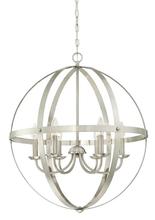 Westinghouse 6328300 - 6 Light Chandelier Brushed Nickel Finish