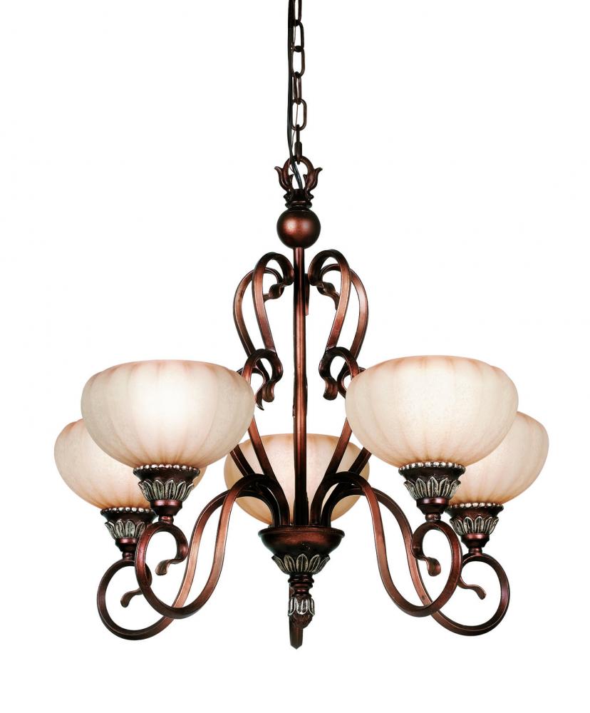 Copper Up Chandelier