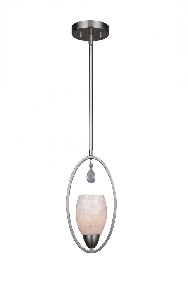 Woodbridge Lighting 15720STN-C20401 Olivia Pearl Mini-pendant