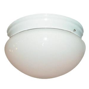 White Mushroom Flush Mount