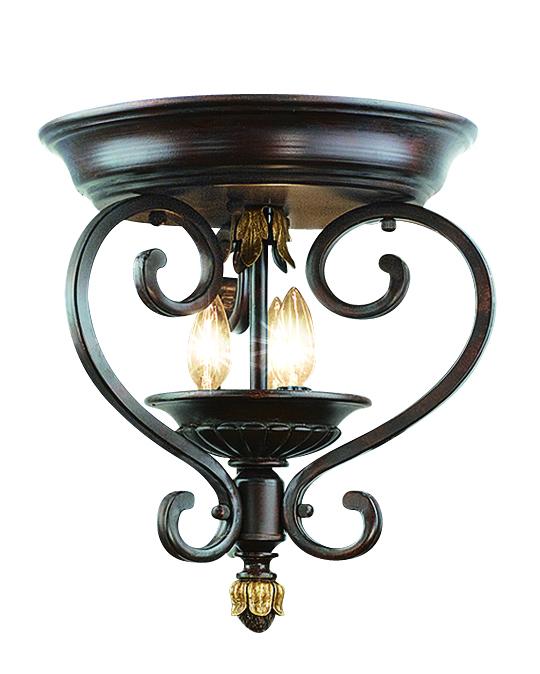 Bronze Cage Semi-Flush Mount