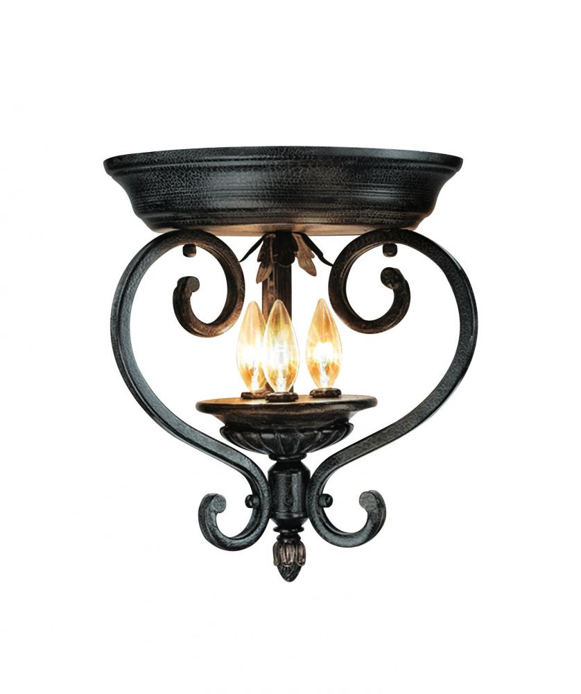 Bronze Cage Semi-Flush Mount