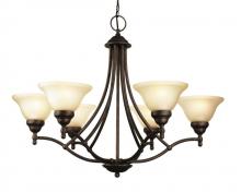 Woodbridge 12087-MBZ - Bronze Up Chandelier