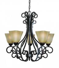 Woodbridge 12166-BOR - Bronze Up Chandelier