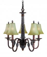 Woodbridge 15031-BRK - Bronze Up Chandelier