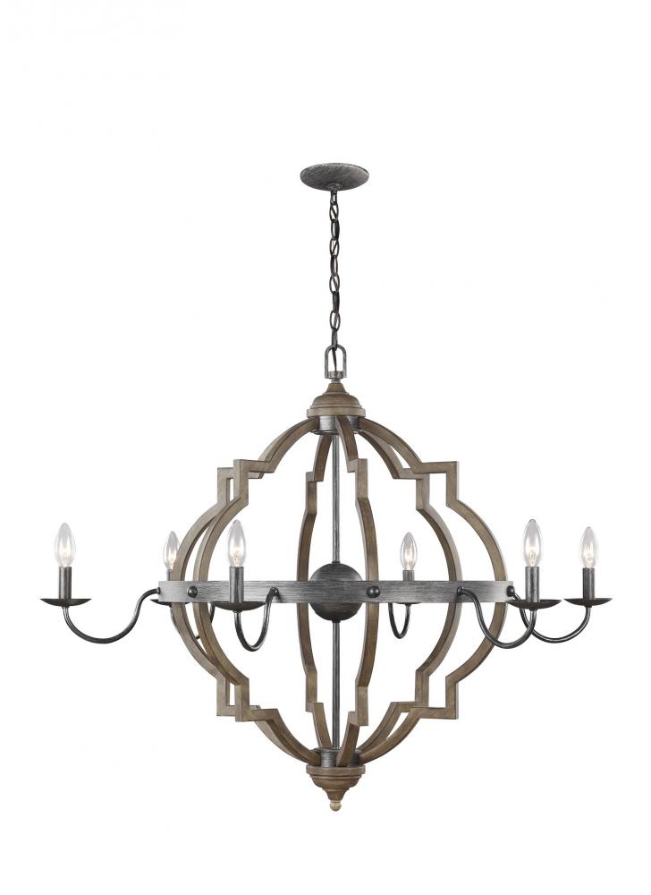 Six Light Chandelier