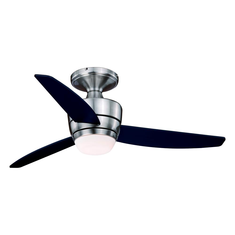 Adrian 44 in. LED Flushmount DC Ceiling Fan Satin Nickel