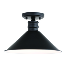 Vaxcel International C0257 - Akron 12-in. 1 Light Semi-Flush Mount Oil Rubbed Bronze and Matte White