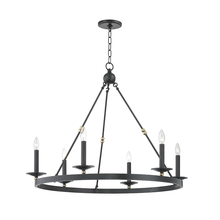 Hudson Valley 3206-AOB - 6 LIGHT CHANDELIER