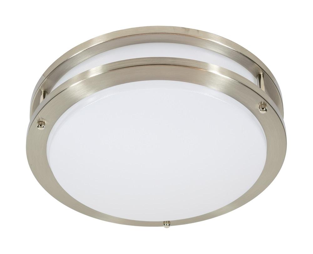 JESCO Flush Mount LED 12" Round Double Ring 15W 4000K 90CRI BN