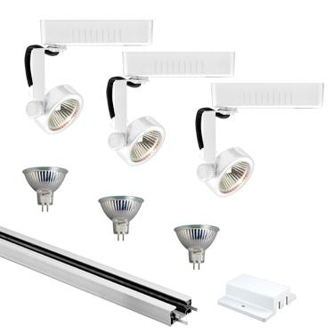 JESCO 3-Light 4 ft Track Lighting kit