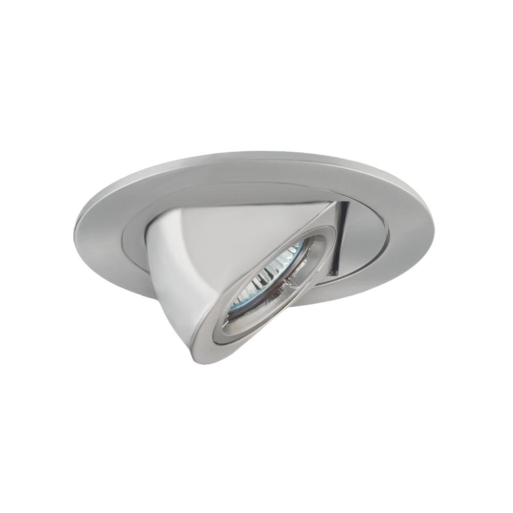 4-inch Low Voltage Dropped Dish Shower Trim with Frosted Opal White Glass