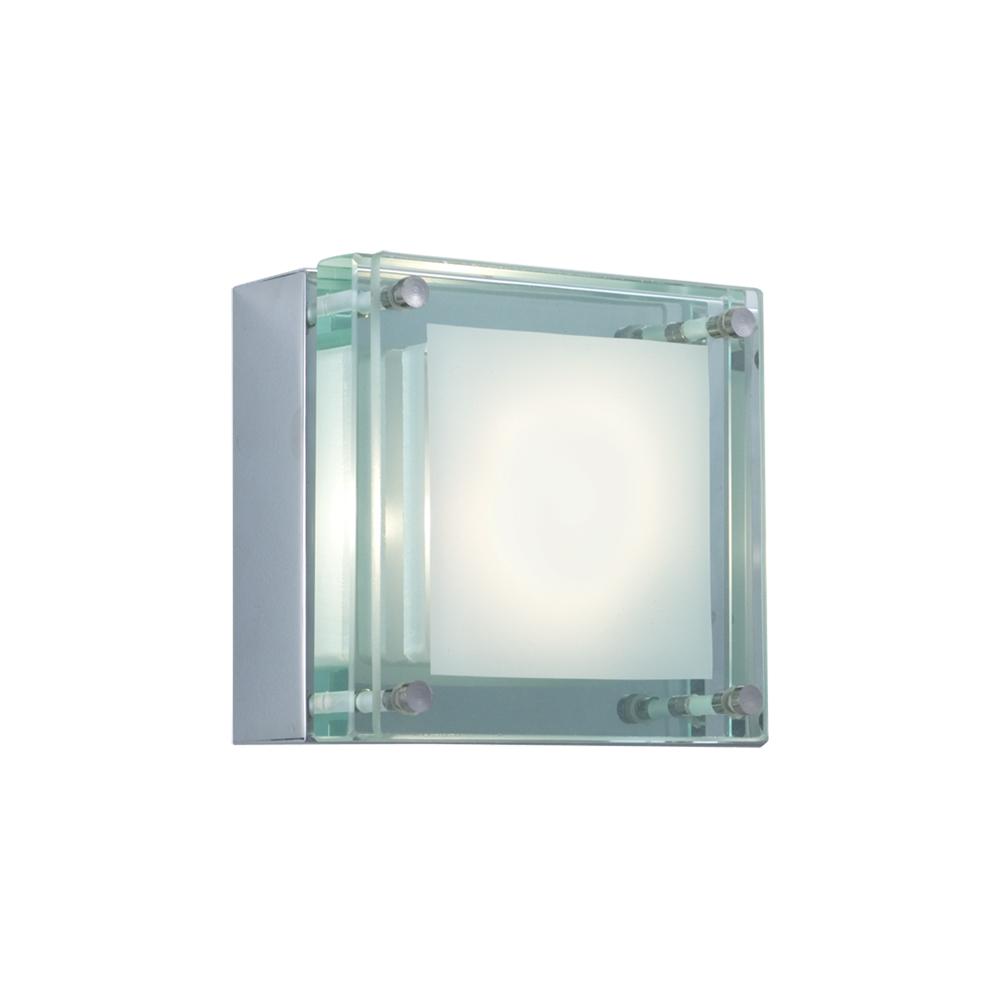 Single-Light Square Glass Bar