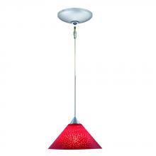 Jesco KIT-QAP213-RD-A - One Light Nickel Down Mini Pendant