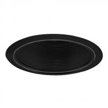 Jesco TM609BKBK - 6-inch Line Voltage Step Baffle Trim