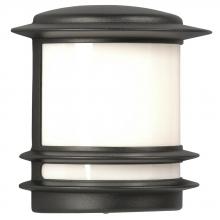 Galaxy Lighting 312730BK - Outdoor Cast Aluminum Wall Fixture - Black w/ Polycarbonate Lens