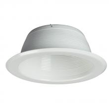 Galaxy Lighting 509WH-1 - 1 Piece Step Baffle Trim - White - 75W