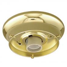 Galaxy Lighting 61038-PB - Flush Mount Light Holder - Polished Brass