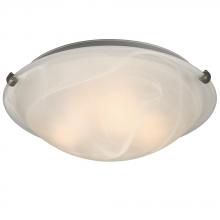 Galaxy Lighting 680116MB-PTR - Flush Mount  - Pewter w/ Marbled Glass