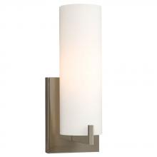 Galaxy Lighting ES710691BN - 1-Light Bath & Vanity Light - in Brushed Nickel finish with Satin White Glass