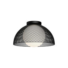 Alora Lighting FM402513MBOP - Haven 12-in Matte Black/Opal Matte Glass 1 Light Flush Mount