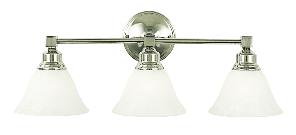 3-Light Polished Brass Taylor Sconce