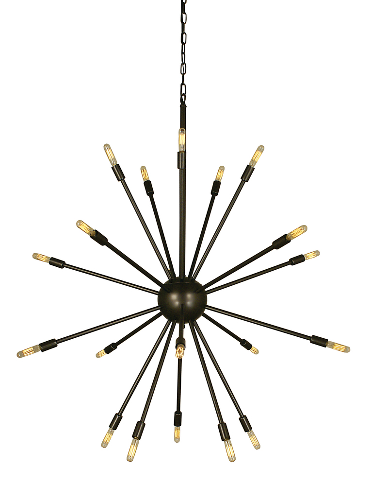 24-Light Antique Brass Simone Chandelier