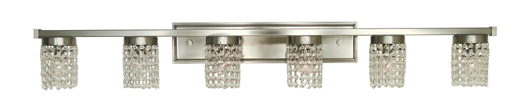 6-Light Brushed Nickel Gemini Sconce