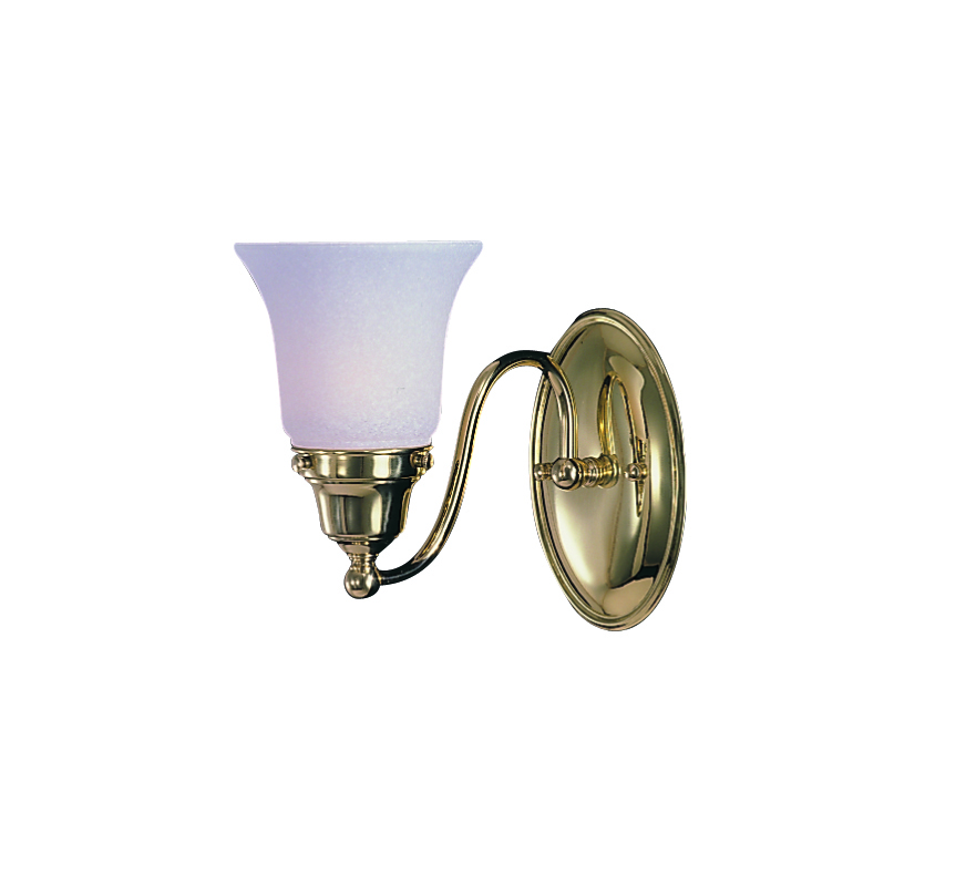 1-Light Polished Nickel Magnolia Sconce