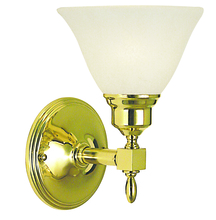 Framburg 2431 PB/AM - 1-Light Polished Brass Taylor Sconce