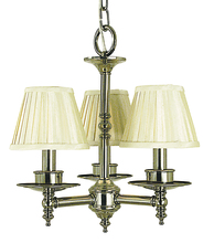 Framburg 2518 BN - 3-Light Brushed Nickel Sheraton Mini Chandelier